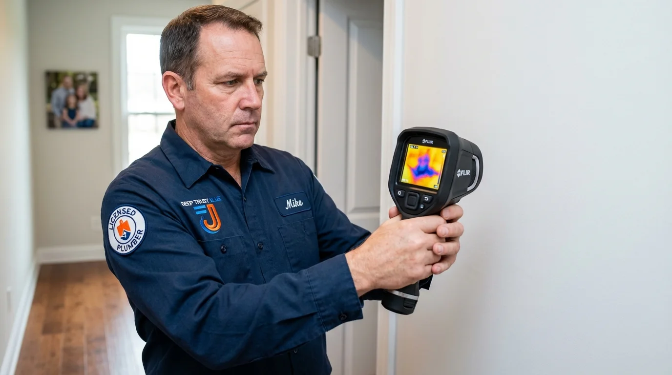 Thermal imaging leak detection by Johns Plumbing LLC in Wewoka